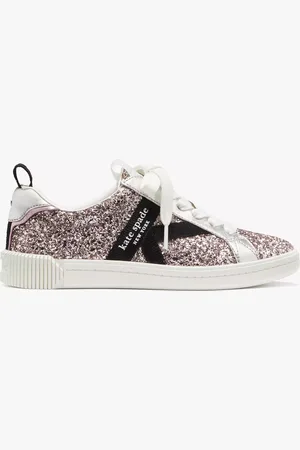Kate Spade K As In Kate Glitter Court Sneakers