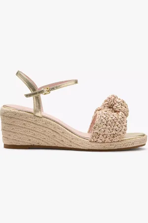 Kate Spade Leandra Raffia Wedge Sandals
