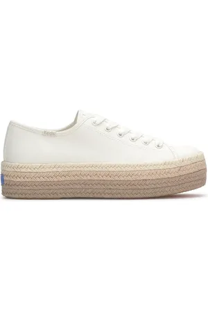Keds Triple Up Canvas Bottom Foxing Stripe Lace Up