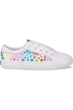 Keds Big Kids Jump Kick Studded Foil Lace Up