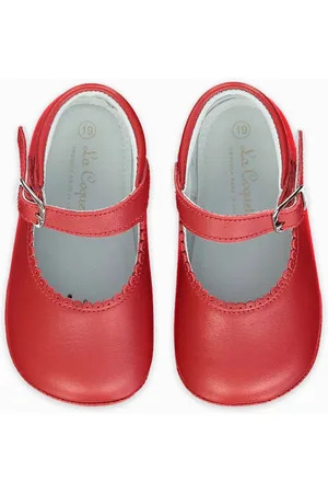 La Coqueta Leather Baby Mary Jane Shoes