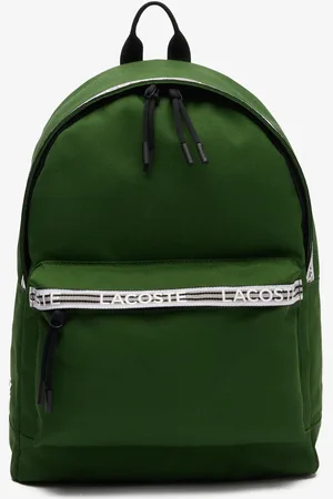 Lacoste Unisex Neocroc Backpack with Zipped Logo Straps - One Size