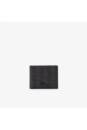Lacoste Men's Monogram Print Small Zip Wallet - One Size