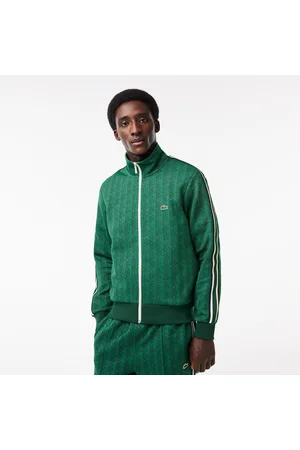 Lacoste Men's Paris Monogram Zip-Up Sweatshirt