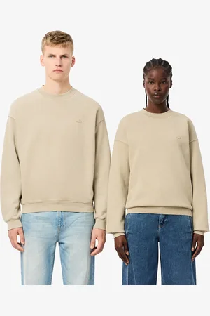 Lacoste Unisex Loose Fit Washed Effect Fleece Sweatshirt