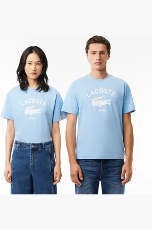 Lacoste Unisex Signature Print Cotton T-Shirt - XXS