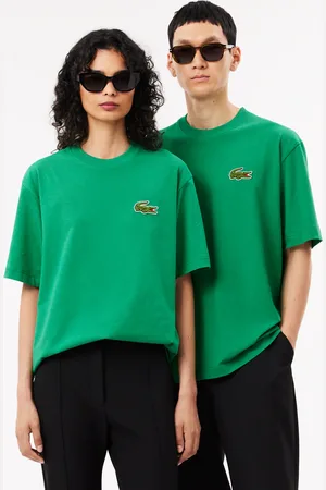 Lacoste Unisex Loose Fit Heavy Cotton Badge T-Shirt