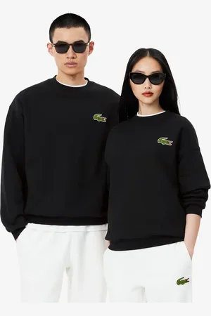 Lacoste Unisex Loose Fit Badge Accent Fleece Sweatshirt - XS