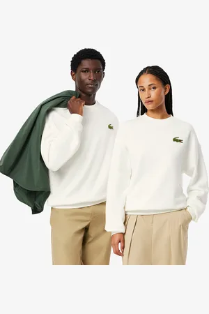 Lacoste Unisex Loose Fit Badge Accent Fleece Sweatshirt - 3XL