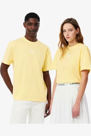 Lacoste Unisex Signature Print Cotton T-Shirt - XXS