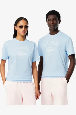 Lacoste Unisex Signature Print Cotton T-Shirt