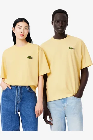 Lacoste Unisex Loose Fit Heavy Cotton Badge T-Shirt - XXL