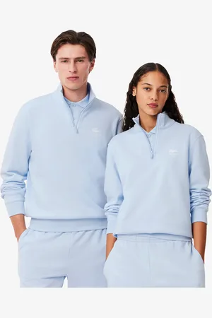 Lacoste Unisex High-Neck Zip-Up Printed Sweatshirt - XXL