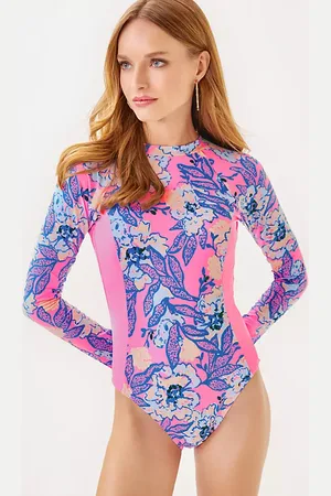 Lilly Pulitzer UPF 50+ Wynton Rashguard One-Piece Swimsuit