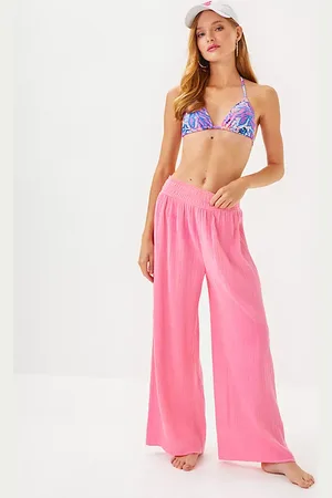 Lilly Pulitzer 30" Enzo Cotton Cover-Up Pant