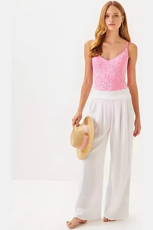 Lilly Pulitzer 30" Enzo Cotton Cover-Up Pant