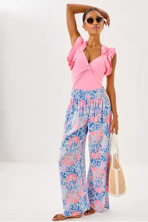 Lilly Pulitzer 30" Enzo Cotton Cover-Up Pant