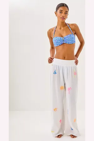 Lilly Pulitzer 29" Enzo Embroidered Pant Cover-Up