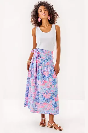 Lilly Pulitzer Corina Cotton Midi Skirt