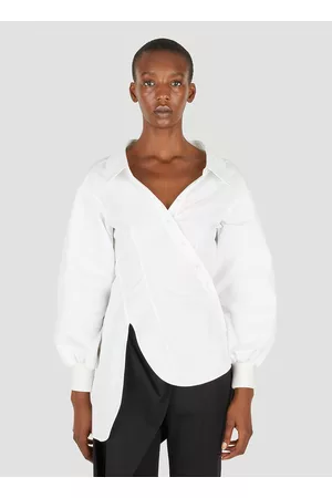 Alexander McQueen Twisted Shirt in White
