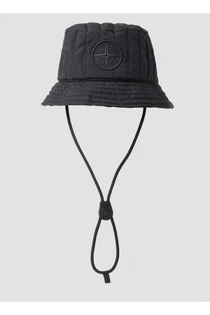 Stone Island Quilted Drawstring Bucket Hat