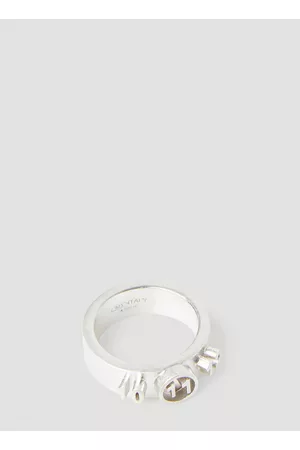 Maison Margiela Numbers Band Ring in Silver