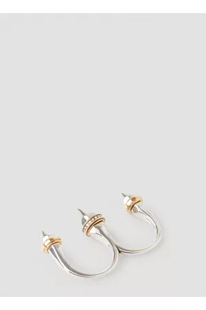 Alexander McQueen Punk Stud Ring in Silver