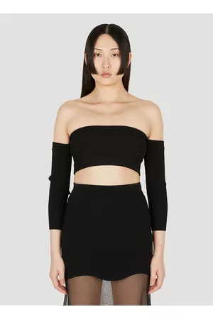 Alexander McQueen Ribbed Square Neck Top