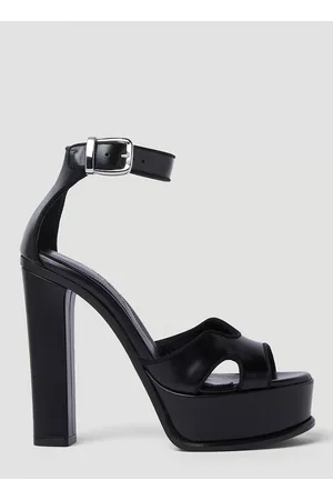 Alexander McQueen Butterfly Platform Heels| LN-CC female Black 100% Leather49052