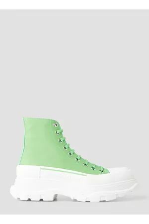 Alexander McQueen Tread Slick Boots in Green