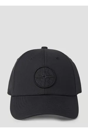 Stone Island Men Caps - Logo Patch Baseball Cap in Black