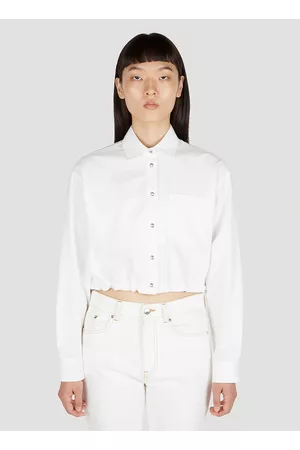 Moncler Women Long Sleeved Shirts - Female White 100% Cotton. Machine wash cold52022