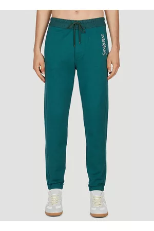 Saint Laurent Men Sweatpants - Male Green 100% Cotton. Machine wash cold51116