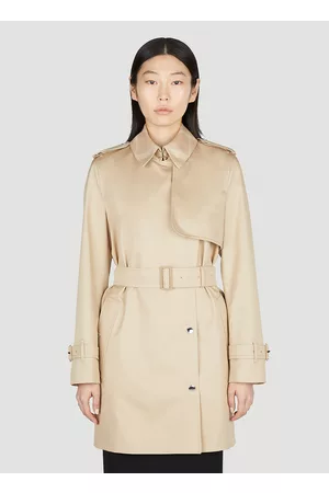 Burberry Women Trench Coats - Check Trench Coat - Woman Coats Uk - 04
