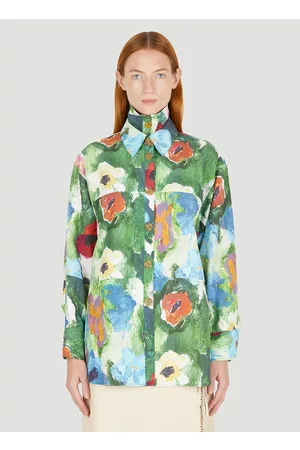 REJINA PYO Women Floral Jackets - Floral Print Jodie Overshirt - Woman Jackets L