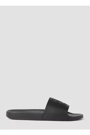Moncler Men Sandals - Embossed Logo Slides - Man Slides Eu - 40