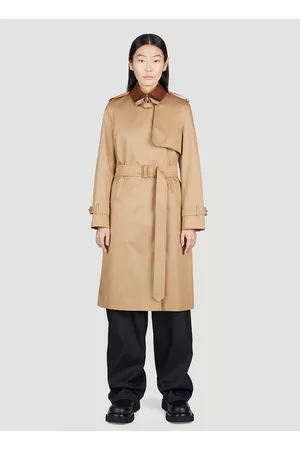 Burberry Women Trench Coats - Sandridge Check Collar Trench Coat - Woman Coats Uk - 06