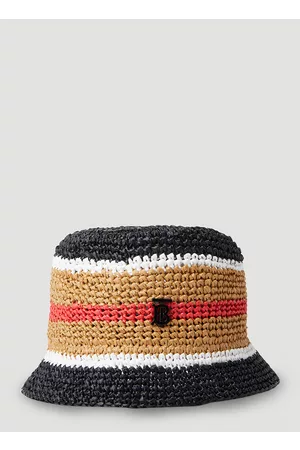 Burberry Men Hats - Striped Bucket Hat - Man Hats L