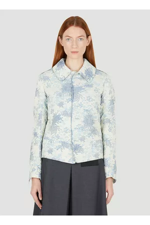 Maison Margiela Women Floral Jackets - Floral Jacquard Jacket - Woman Jackets It - 40
