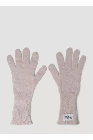 RAF SIMONS Men Gloves - Logo Patch Knit Gloves - Man Gloves S
