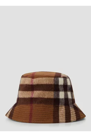Burberry Men Hats - Check Bucket Hat - Hats S
