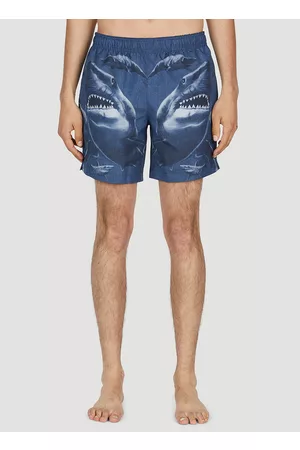 Burberry Men Swim Shorts - Shark Print Swim Shorts - Man Swimwear L