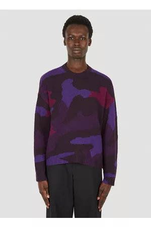 VALENTINO Men Sweaters - Camouflage Knit Jumper - Man Knitwear M