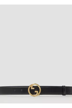 Gucci Women Belts - New Blondie Gg Logo Plaque Belt - Woman Belts 75
