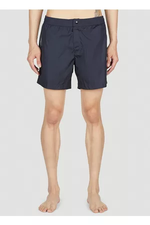 Moncler Men Swim Shorts - Striped Swim Shorts - Man Swimwear Navy S