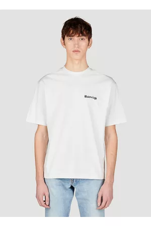 BALENCIAGA Distressed LogoEmbroidered CottonJersey TShirt for Men  MR  PORTER
