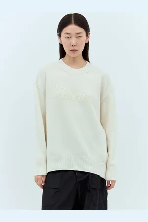 Moncler Logo Embroidery Sweater - Woman Knitwear L