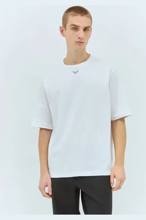 Prada Logo Plaque Cotton T-shirt - Man T-shirts L