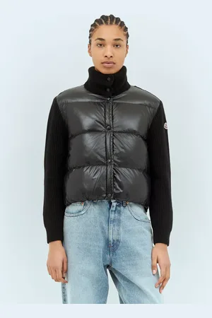 Moncler Zip-up Padded Cardigan - Woman Knitwear L