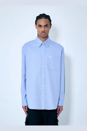 Gucci Embroidered Oxford Shirt - Man Shirts Eu - 48
